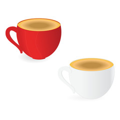 vector cups of coffee