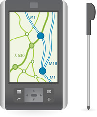 vector palmtop with gps