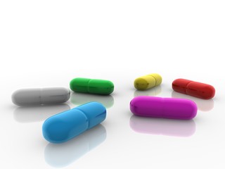 3d color tablets