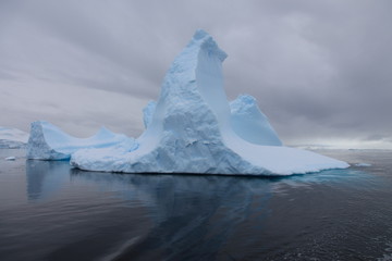 Iceberg and wonderful clouds in Antarctica