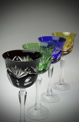 Handcrafted wine glasses