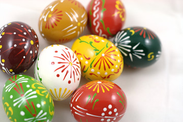 Colorful Easter eggs.