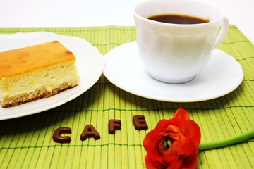 Käsekuchen zum Kaffee