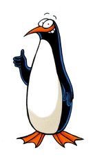 Comic Pinguin