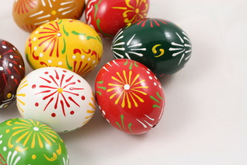 Colorful Easter eggs.