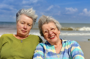 Two Senior Women at the Beach X
