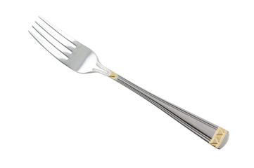 Dinner fork isolated on white background