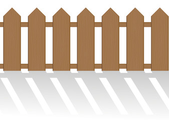 The fence isolated on a white background