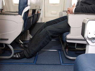 Fototapeta premium Legroom on aircraft