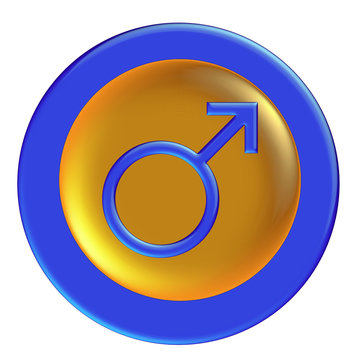 blue glossy icon
