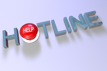 Hotline - Support - Hilfe - obrazy, fototapety, plakaty