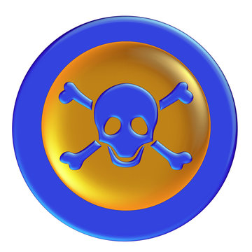 blue glossy icon