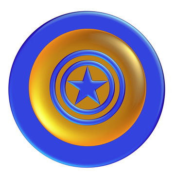 blue glossy icon