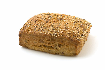 Flax loaf with sesame and poppy seeds