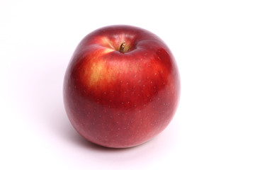 Apple on white