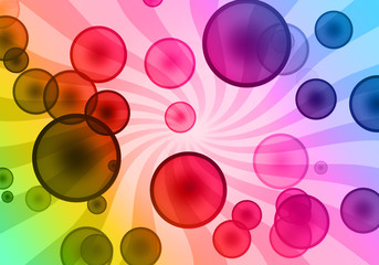 sunny bubble background