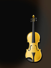 Illustration einer goldenen Geige