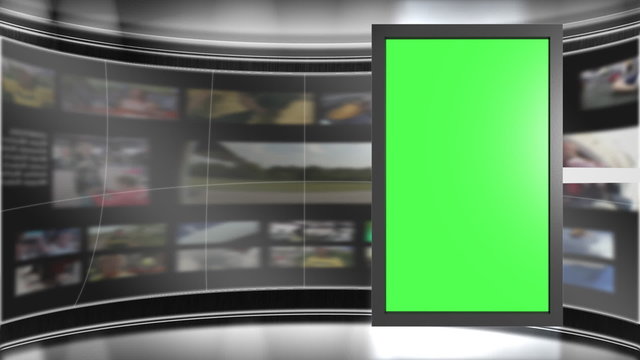 Virtual Television Studio Background Animation