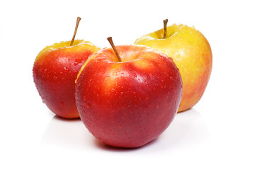 ripe isolated sweet apples