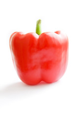 The Bulgarian pepper is isolated on a white background