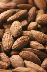 Heap of almonds