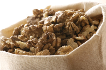 Walnuts in bag