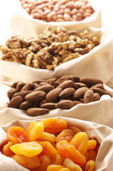 Nuts and dried apricots