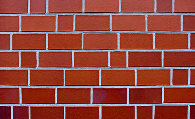 Ziegelmauer in rot