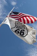 Drapeau USA & Route 66 / 2