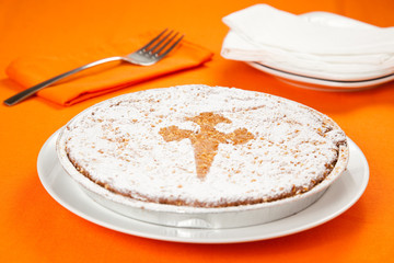 almond cake from santiago of compostela