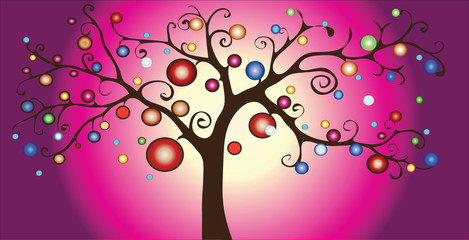 Decorative vector tree