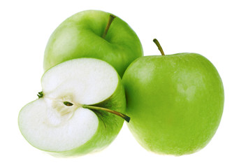 Fresh green apples