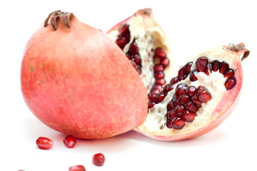 Pomegranate isolated