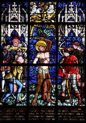 Vitrail, eglise d'Obernai