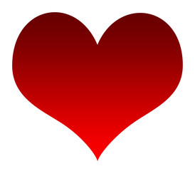 Red love heart