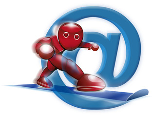 Surfeur de l'Arobase