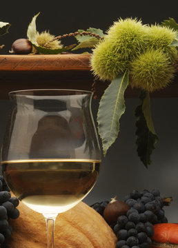 Castagne con vino ribolla