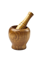 wooden garlic  masher