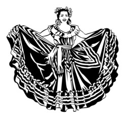 ballet folklorico dancer © Richard Miller