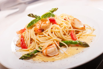 pasta with seafoods