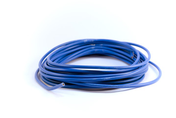 cable electrique bleu © danimages