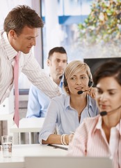 Fototapeta premium Helpdesk at work