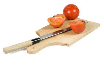 pomodori sul tagliere