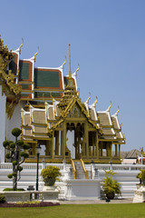 The temple in the Grand palace area  in Bangkok, Thailand