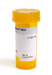 Pill Bottle with Clipping Path