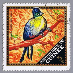 Postage stamp shows image of birds, series, circa 1976