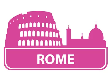 Cercles muraux Doodle Aperçu de Rome
