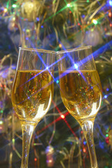 Christmas champagne