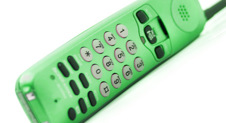 Green cordless telephone