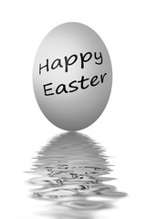 Colorful easter eggs isolated on white